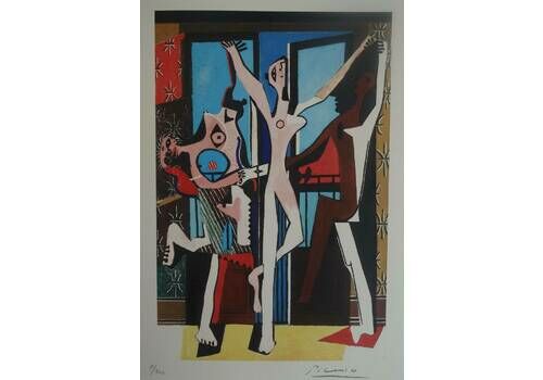 Fine Cubist Limited Edition Print   Nudes, Pablo Picasso, Hand Signed & Stamped