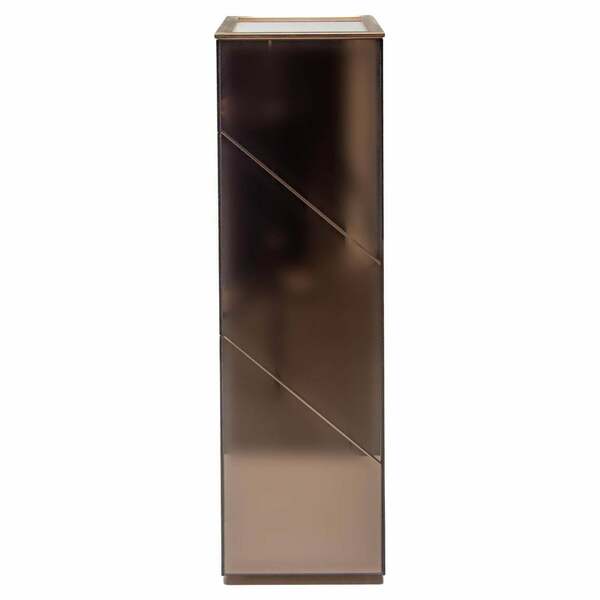 Smoked Mirrored Planter, Floor Lamp 1970s Designed By Belgo Chrome