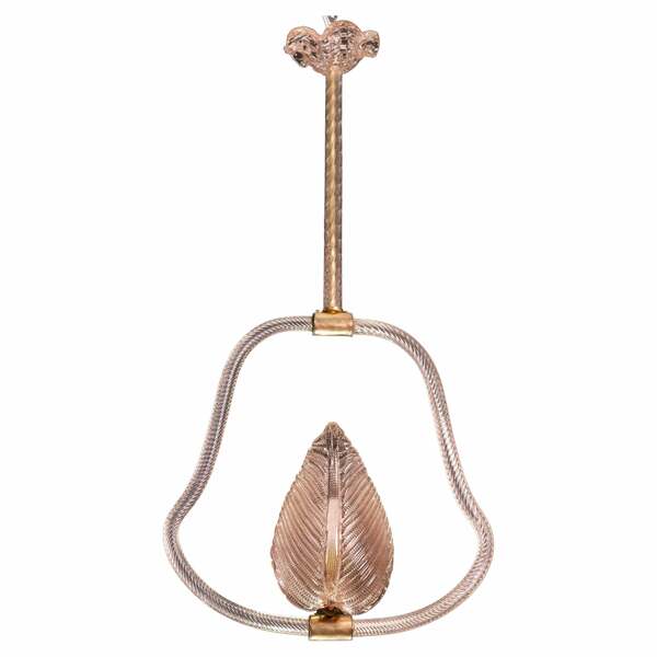 Pink Jewel Murano Glass Chandelier By Barovier E Toso, 1950s Barovier