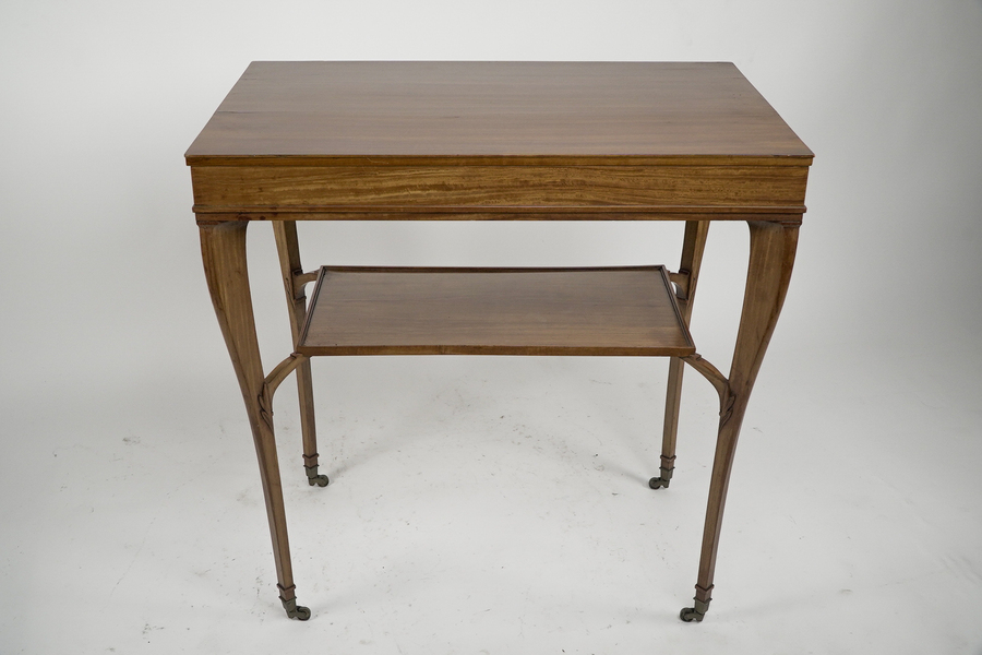 A H Mackmurdo For E Goodall. A Rare Early Art Nouveau Satinwood Side Table photo furniture