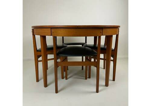 McIntosh Round Dining Table In Teak // With 6 Seats