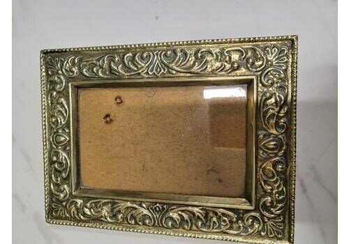 Vintage Ornate Brass Photo Frame