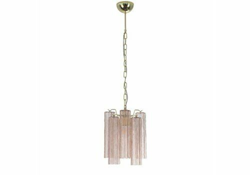 Pink Murano Glass Ceiling Lamp, 1990s
