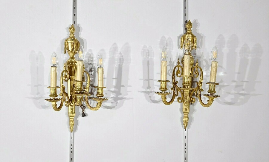 Pair Of Sconces, Louis XVI Style – 1st Part 19th Century