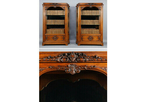 Pair Of Regency Style Silverware Or Showcases