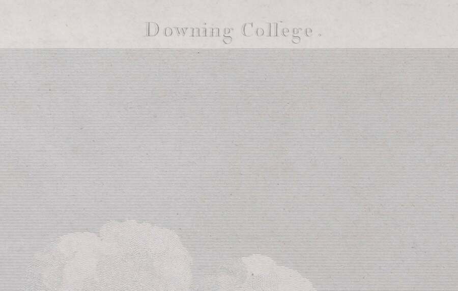 Samuel Sparrow Downing College, Cambridge Engraving By Samuel Sparrow After Henry Barker  1812