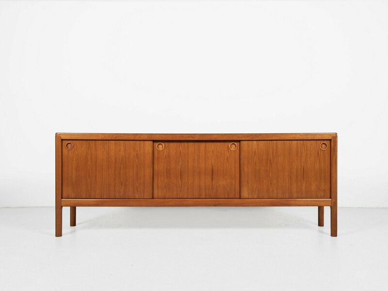 Midcentury Danish Sideboard In Teak By Hw Klein For Bramin