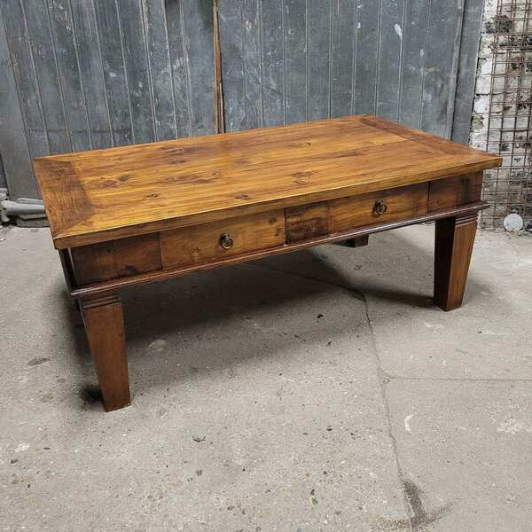 Antique Vintage Pine French Farmhouse Coffee Table Vinterior