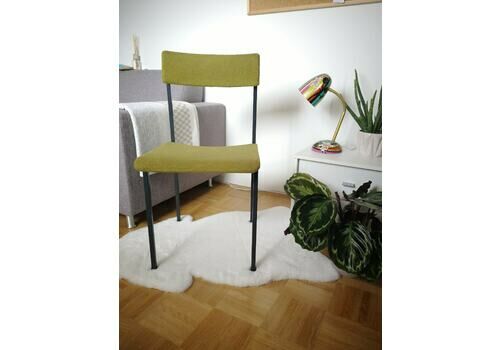 Set Of 2 Green Industrial Chair / Type 4080 By Stol Kamnik, Yugoslavia, 1970s / Office Dine Chair