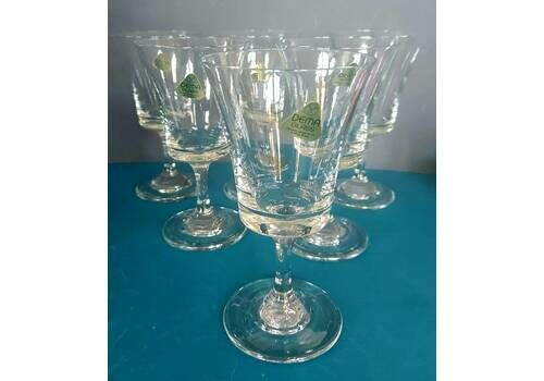 6 Vintage Dema Bouquet Wine Glasses With Flared Bowls, English, 1980s By Dema Of Chesterfield