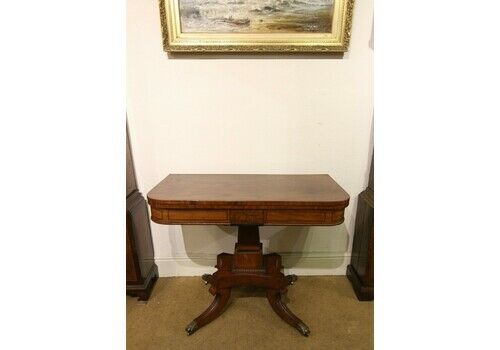 19th Century Mahogany Fold Over Games Table