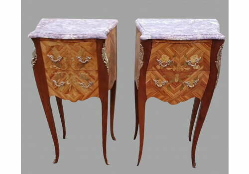 A Pair Of Louis XV Style Bedside Tables