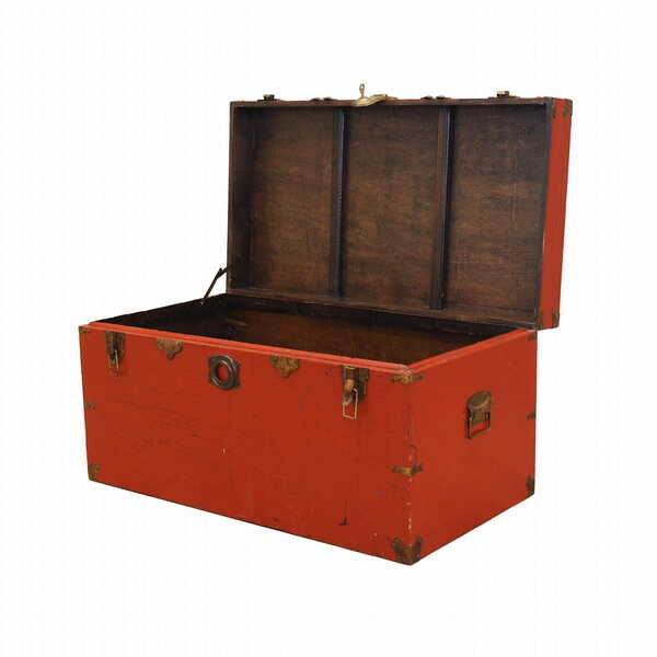 Red Chest, Scandinavian Design, 1950s | Vinterior