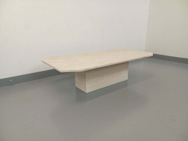 Rectangular Travertine Coffee Table photo for sale