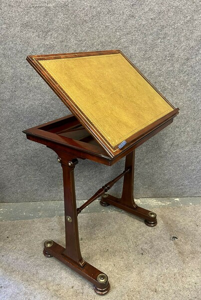 Regency Brass Inlaid Adjustable Reading Table