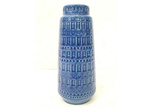 Large Blue West Germany Scheurich Vase Model 260 30