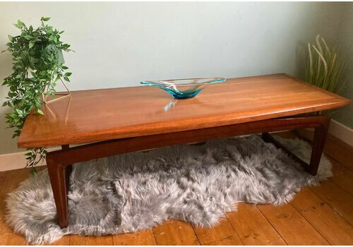 Mid Century Solid Teak Coffee Table By Remploy