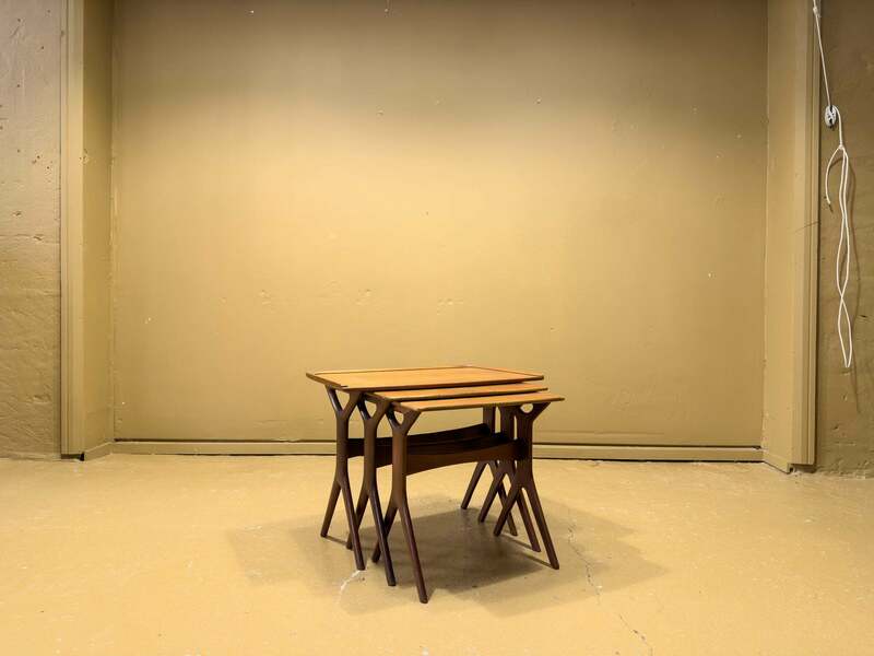 Johannes Andersen Teak Nesting Tables photo furniture