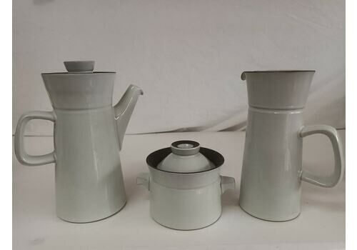 Vintage Denby Summit Coffee Pot Set Creamer Jug Sugar Bowl 1970