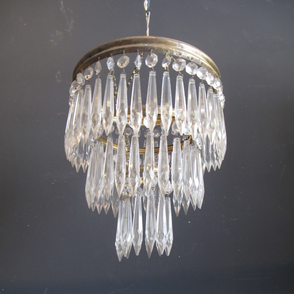 Vintage Venini 3 tier Glass Chandelier | Glass chandelier Vintage Venini 3 tier Glass Chandelier | Glass chandelier