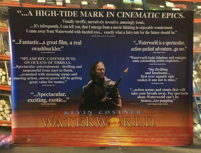 Waterworld, 1995 (Quotes) British Quad Movie Poster Vinterior