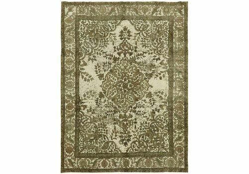 Handmade Persian Beige Vintage Large Area Rug 284 Cm X 383 Cm