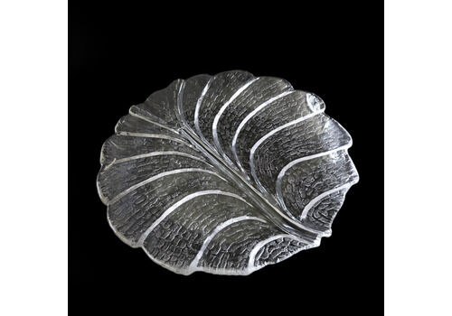 Vintage Large Glass Plate "Eden" Designed By Lars Hellsten 1974