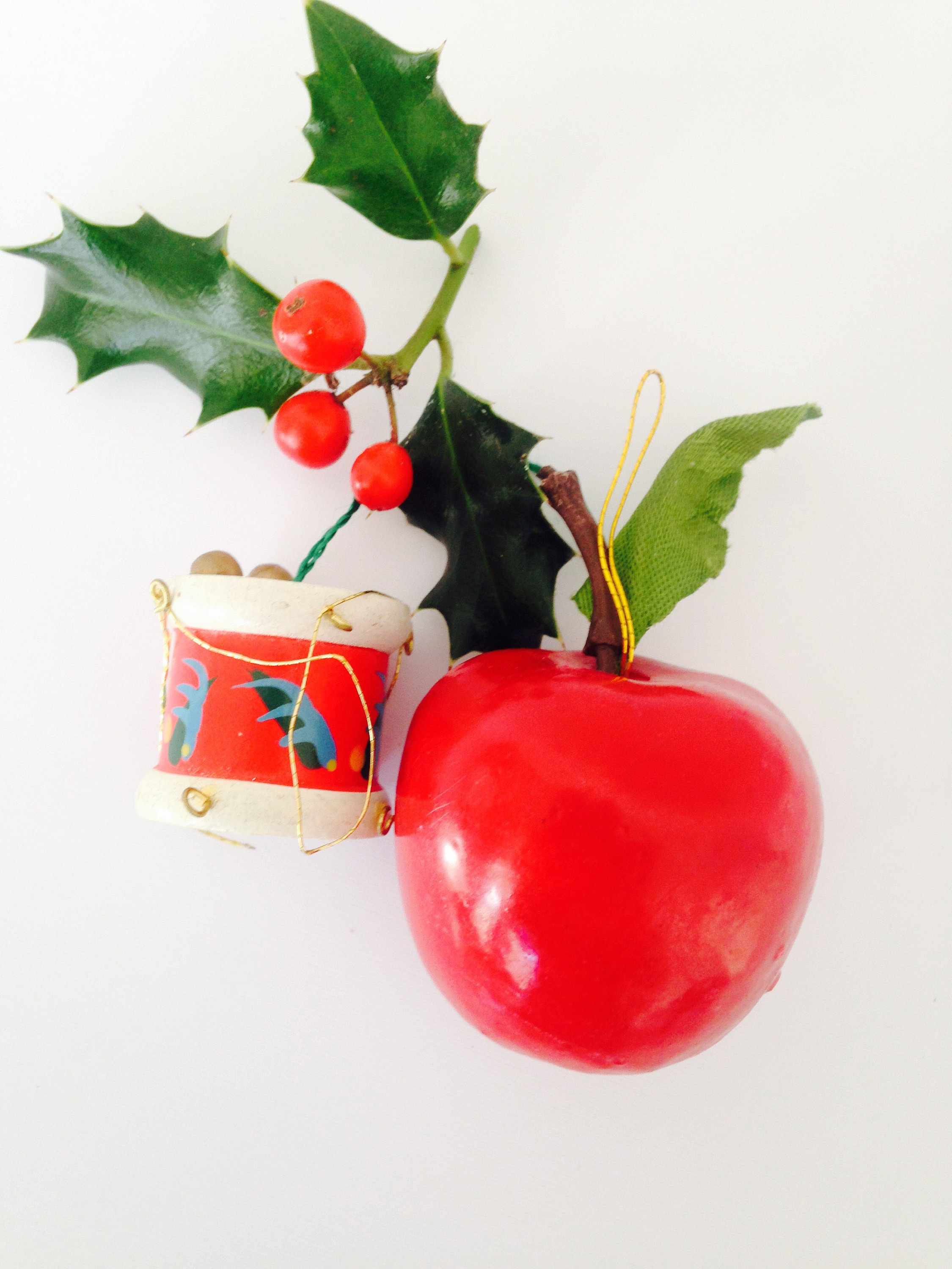 Set Of 2 Original Vintage Wooden Nordic Christmas Ornaments 2