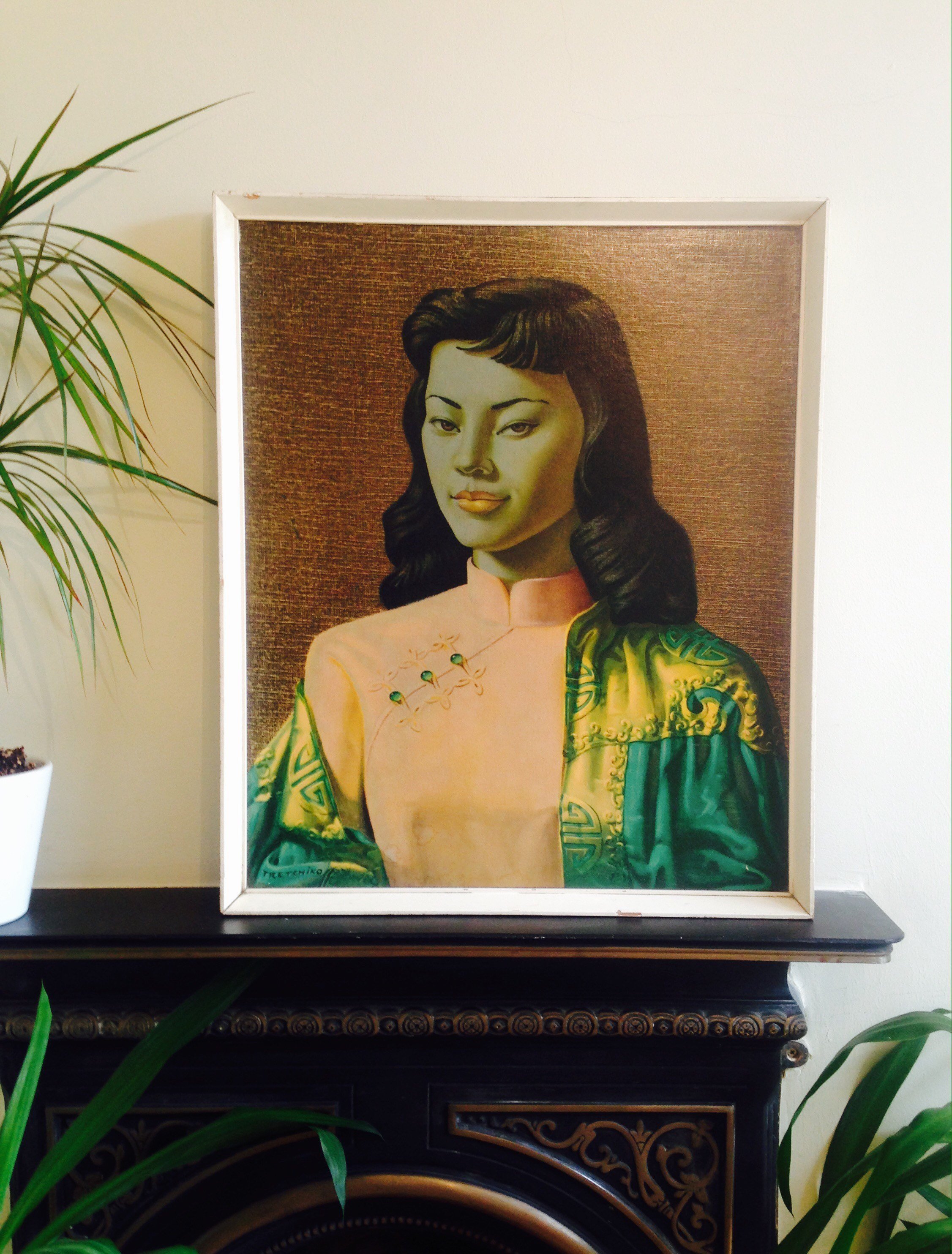 Original Vladimir Tretchikoff Miss Wong Signed Large High