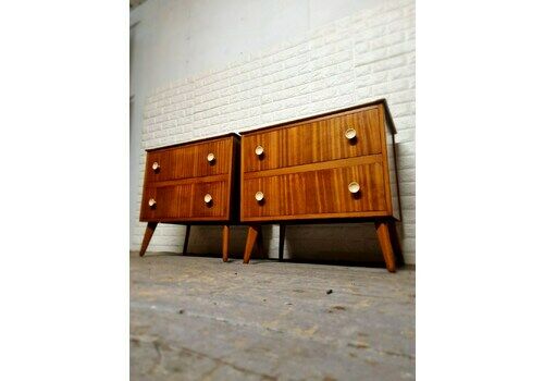 Pair Mid Century Modern Chest Of Drawers