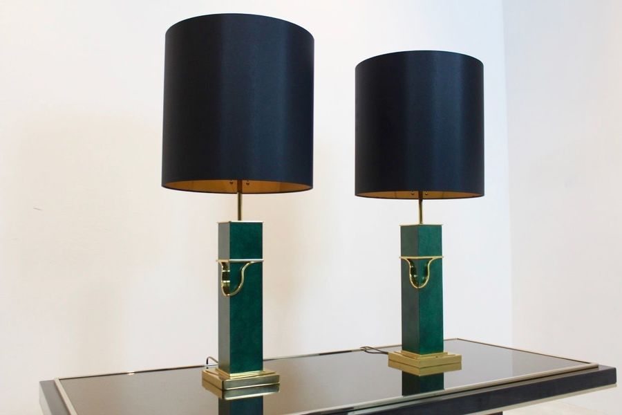 Brass Table Lamps, 1970s, Set Of 2 photo furniture
