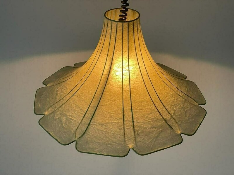 Tulip Design Cocoon Adjustable Height Pendant Lamp By Goldkant, 1960s, Germany