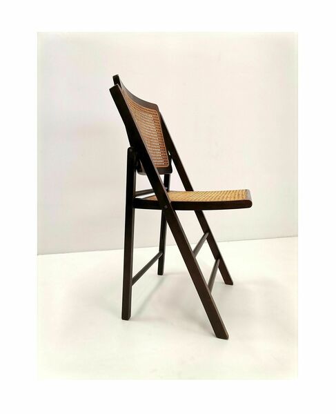 Mid Century Rattan Folding Chair Rattan And Wood Desk Chair