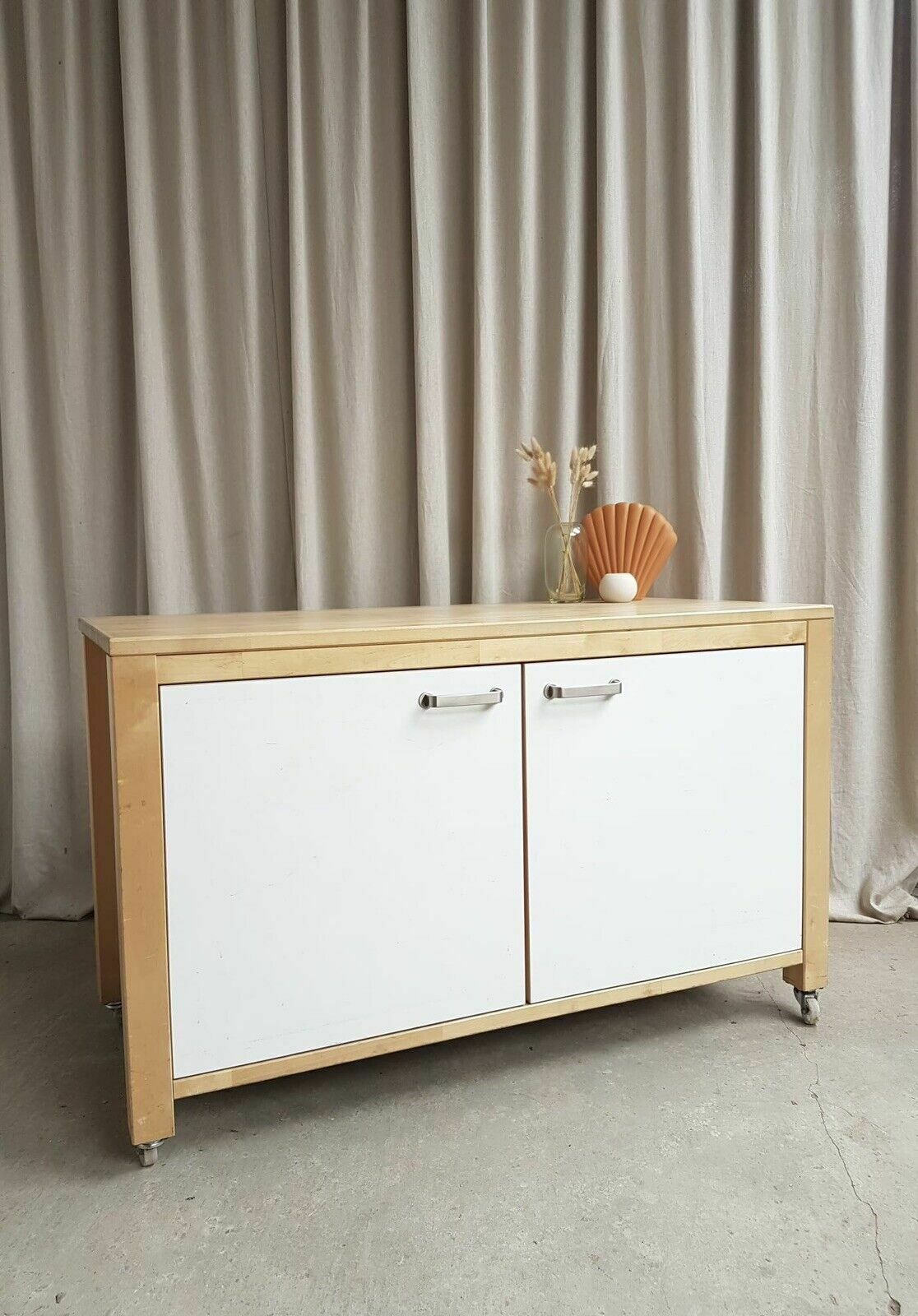 Vtg Mid Century Modernist Style Ikea Varde Sideboard Kitchen