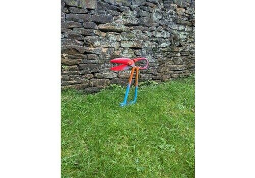 Funky Upcycled Junk Art Sculpture 