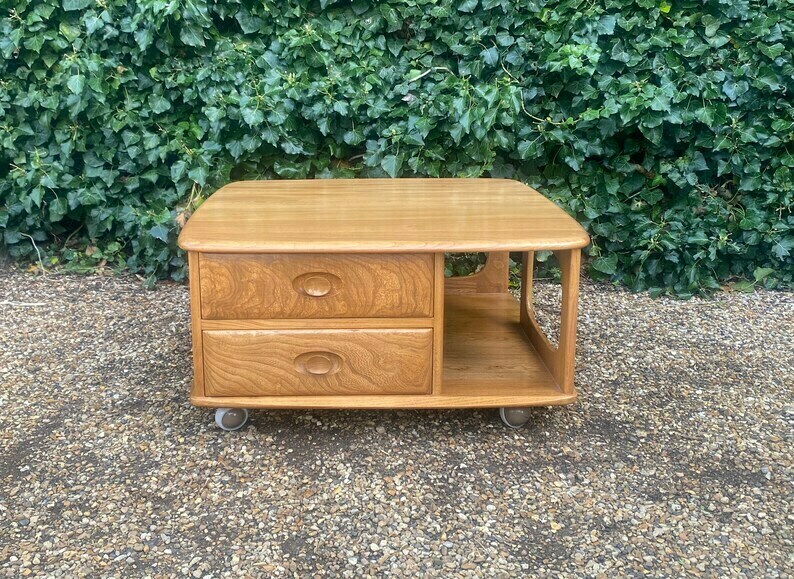 Vintage Ercol Model 735 Pandora Coffee Table Ercol Vinterior