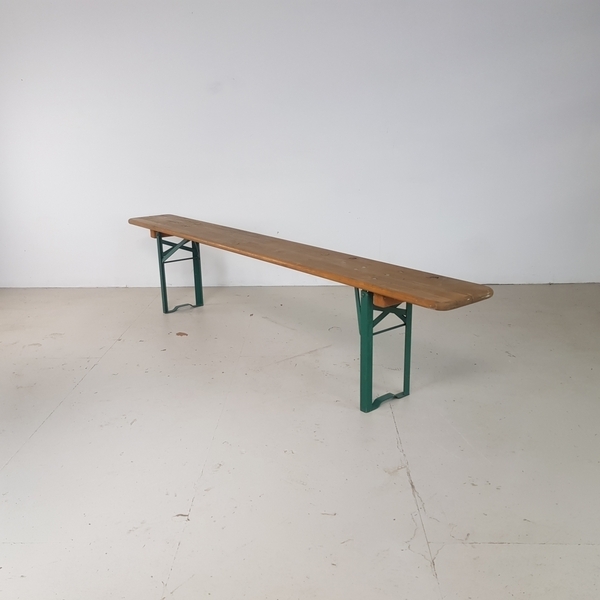 Vintage German Folding Garden Beer Bench