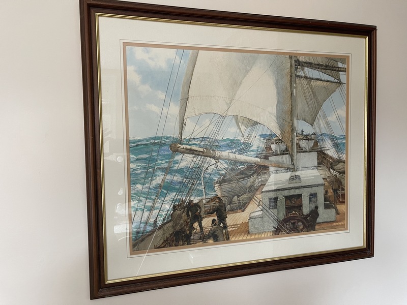 Print Of Gale Force Eight By Montague Dawson