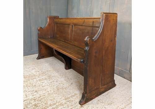1900’s Pine Big Panel Back Church Chapel Pews From All Saints Highgate London