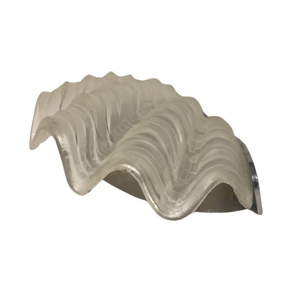 Pair Of Matching Art Deco Clam Shell Wall Lights With Opaque Shells photo vinterior