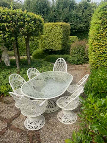 Dining Table Russell Woodard Fiberglass Patio Furniture MCM