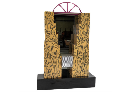 Storage Unit With Light And Mirror By Studio Mundici For Area Casa, 1980s