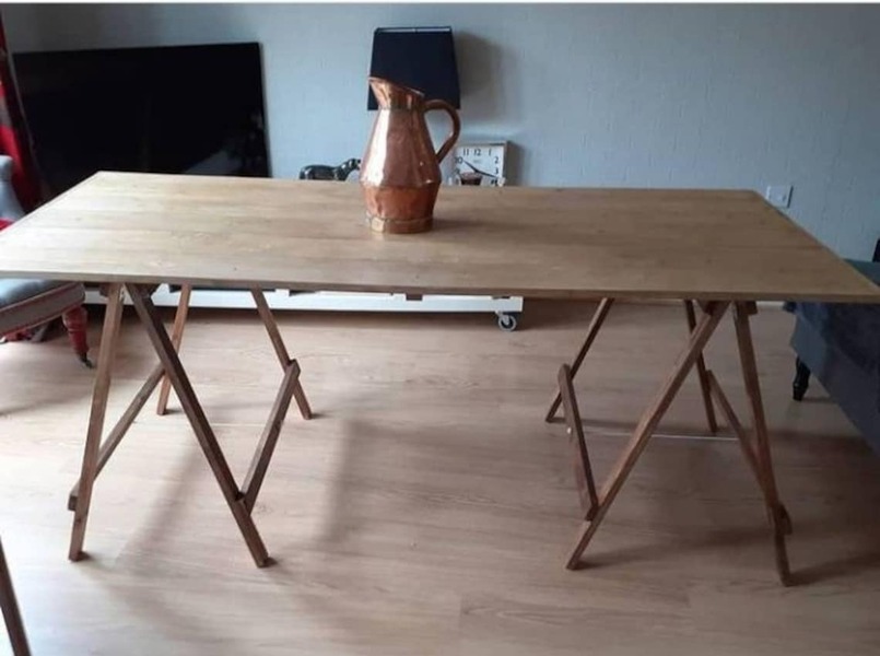 Old Pine Trestle Table   Made To Order.