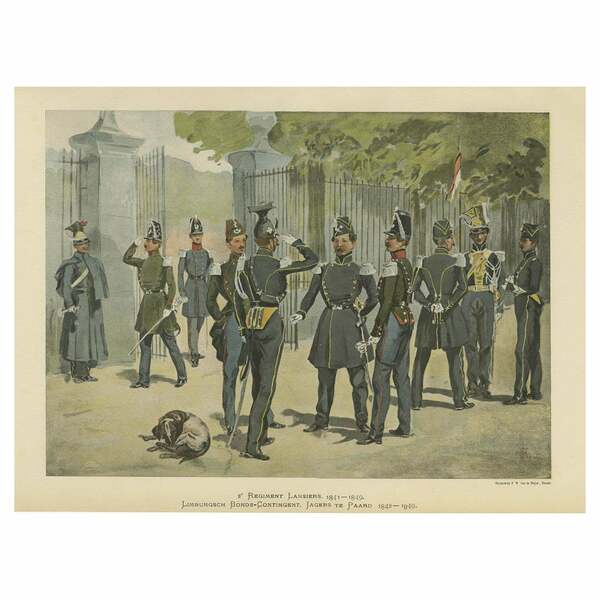 The Cavalry Of The Dutch Belgian Army 1841 1849, Published In 1900