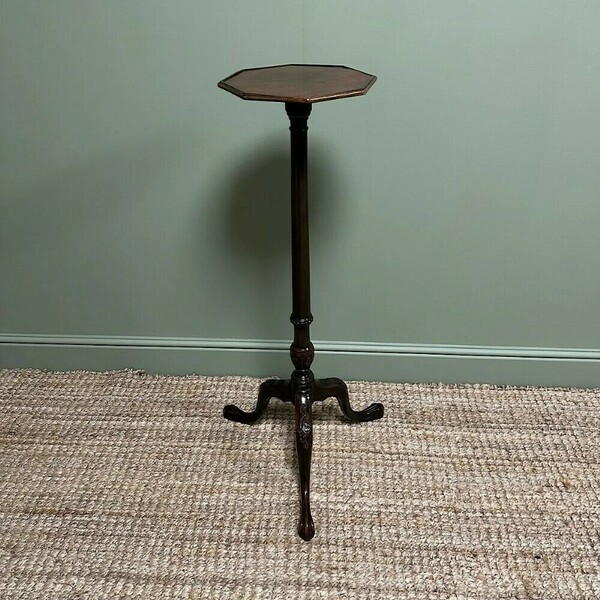 Unusual Victorian Mahogany Antique Torchere photo furniture
