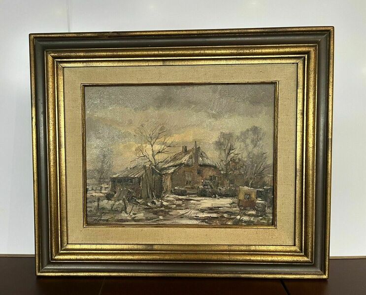 Rag N Bone Man's Signed Oil On Canvas In Original Frame