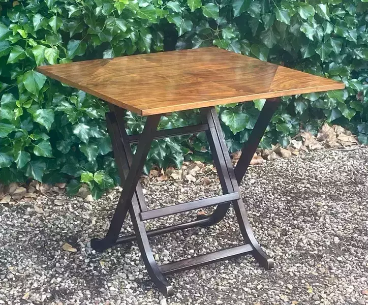 Vintage Meredew Walnut Folding Occasional Table photo for sale
