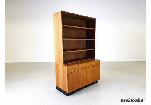 Mid Century Bookcase Cabinet Bramin 160 Sven Ellekär Teak Shelf