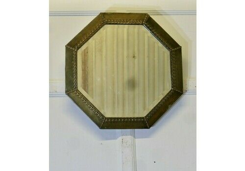 An Arts And Crafts Beaten Brass Mirror