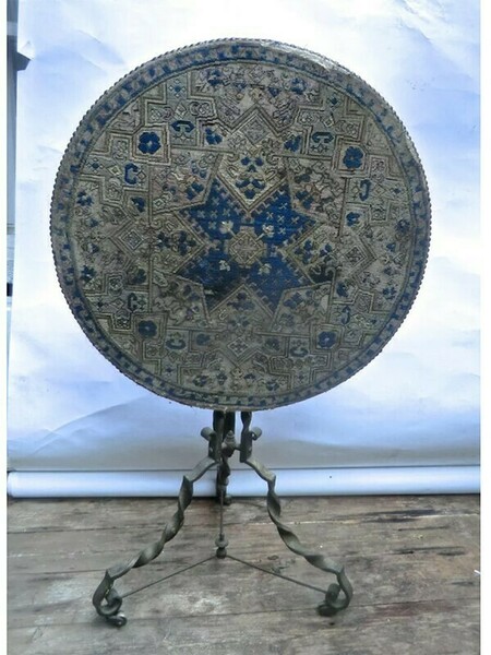 'Gypsy' Kilim Top Table From Spain photo furniture